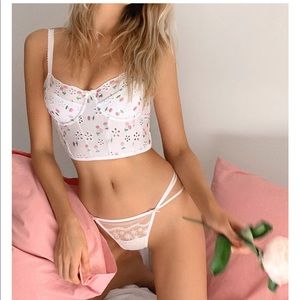 NWT For Love and Lemons Bijou Eyelet Bustier